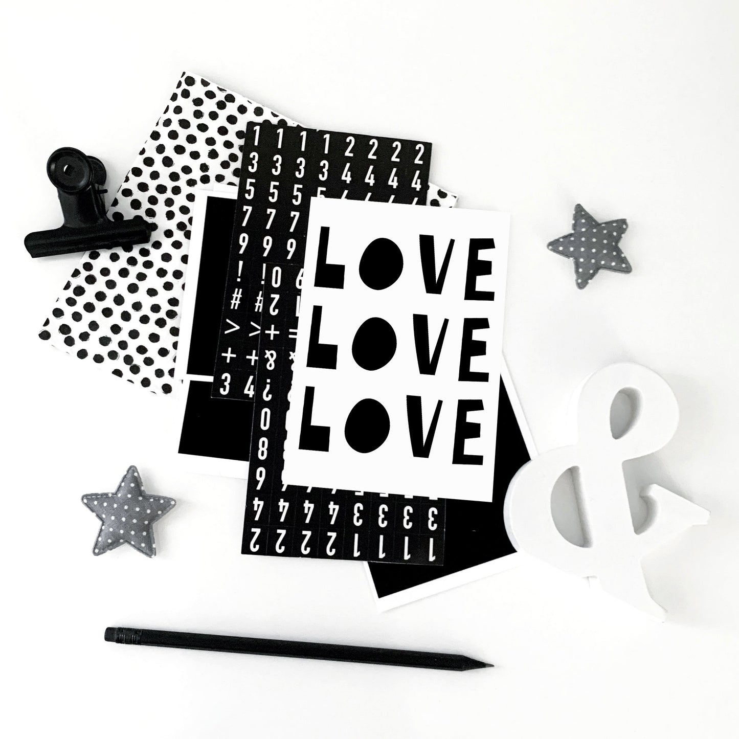 Love Love Love Printable Print, Love Kids Room Art