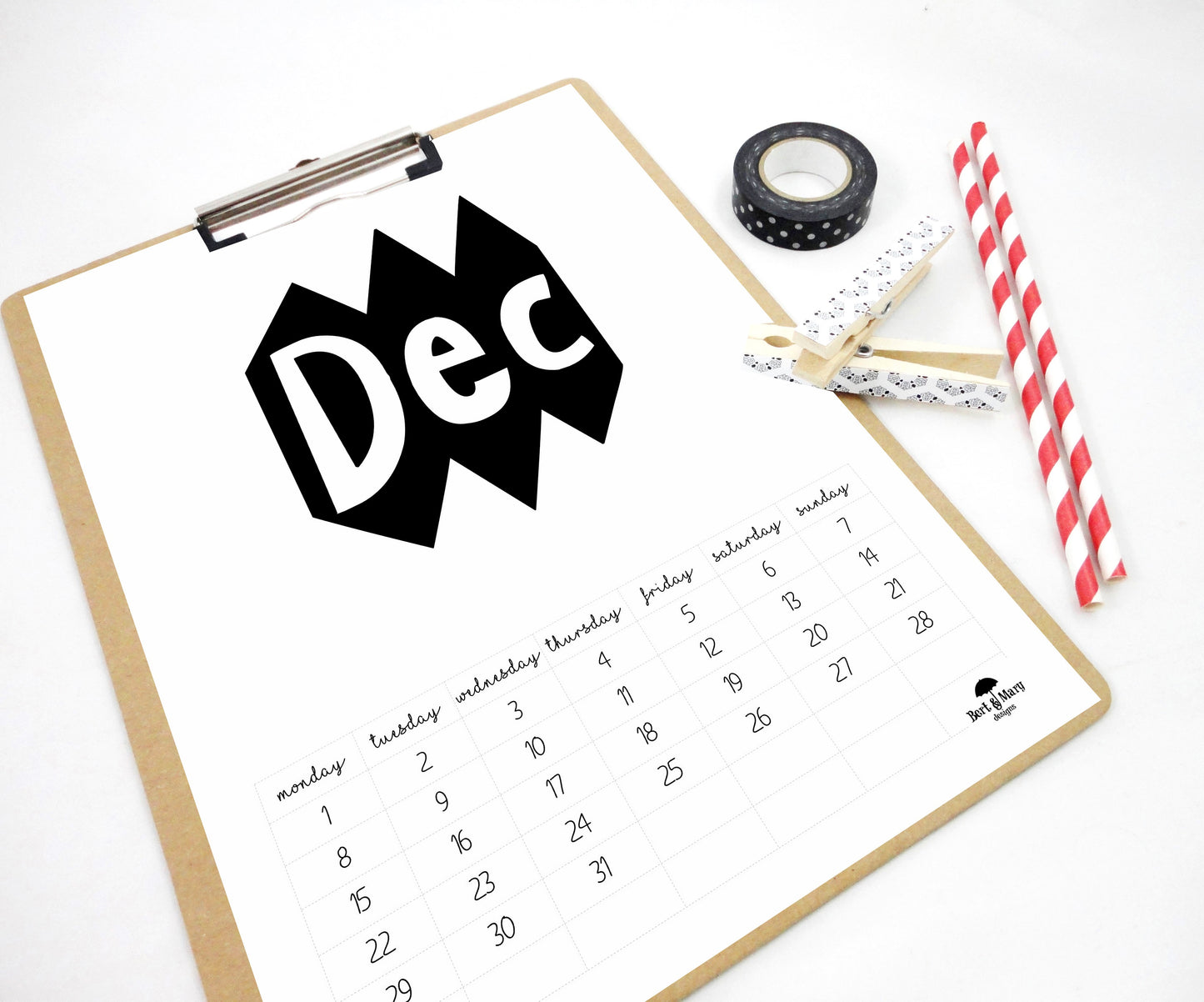 Rock 2025 Printable Calendar, 2025 Monthly Calendar