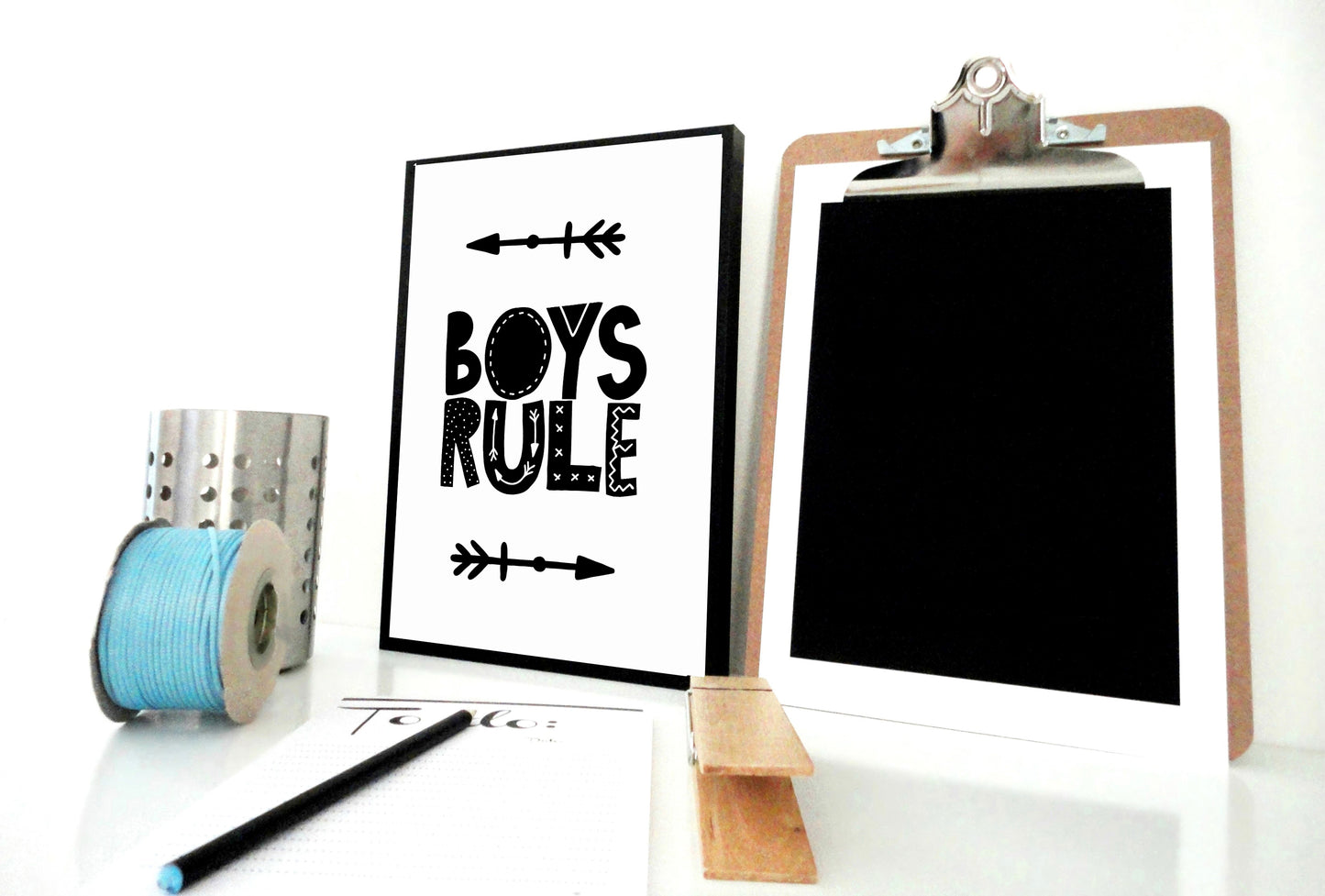 Boys Rule Printable, Boy Room Wall Art, Arrow Print