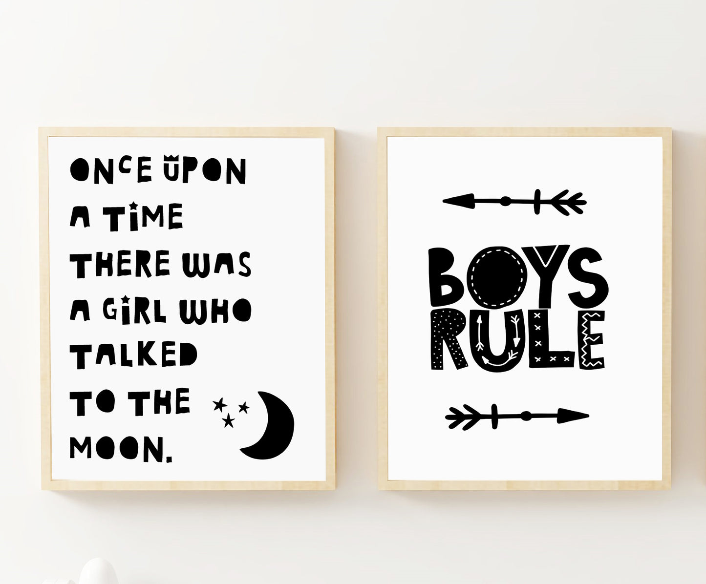 Boys Rule Printable, Boy Room Wall Art, Arrow Print