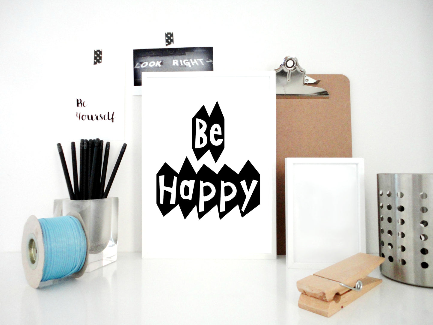 Be Happy Printable Print, Motivational Print, Happy Poster