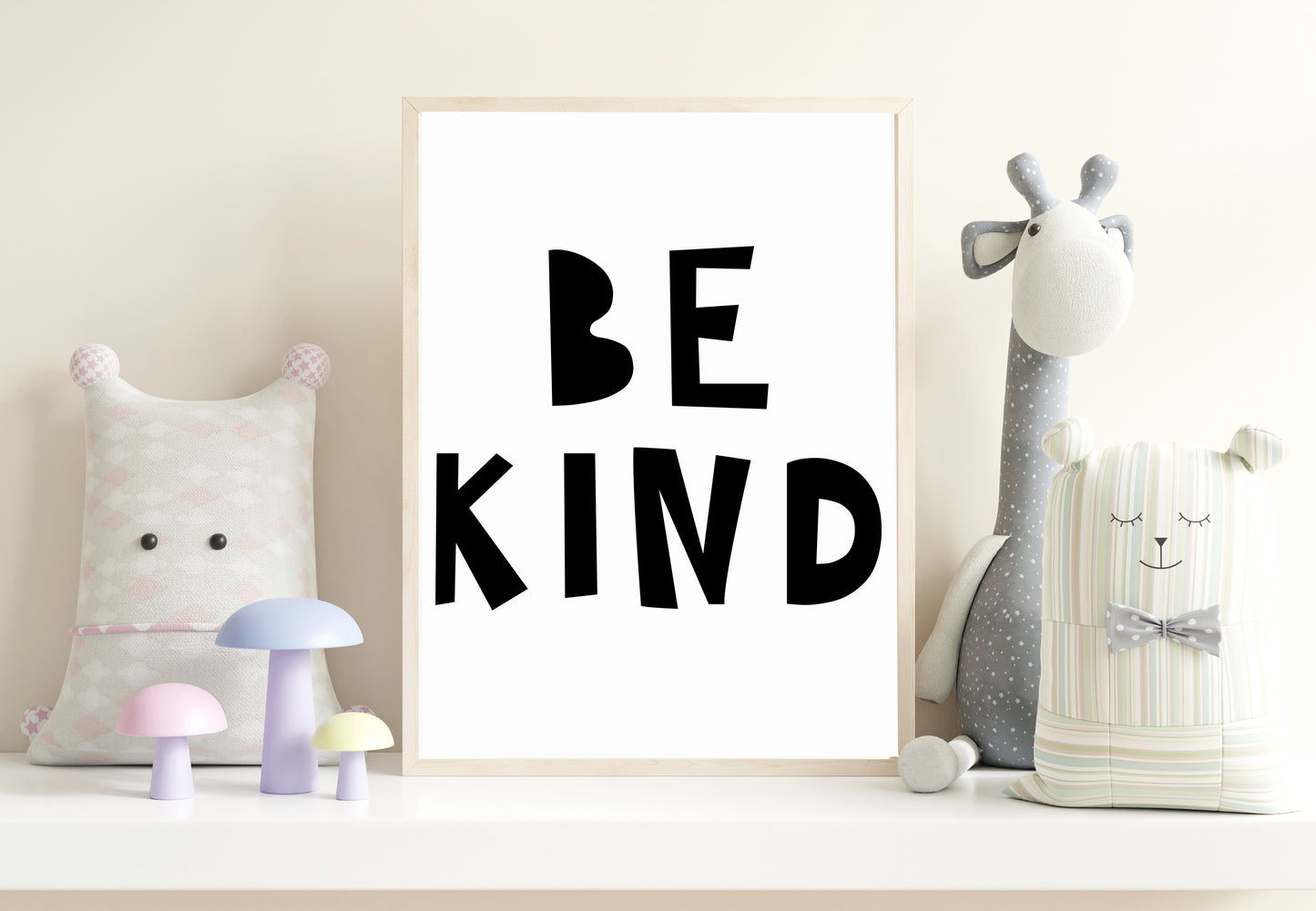 Be Kind Kids Printable Poster | Encouraging Nursery Wall Art | Little Courage Collection