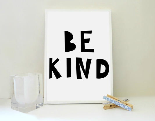 Be Kind Kids Printable Poster | Encouraging Nursery Wall Art | Little Courage Collection