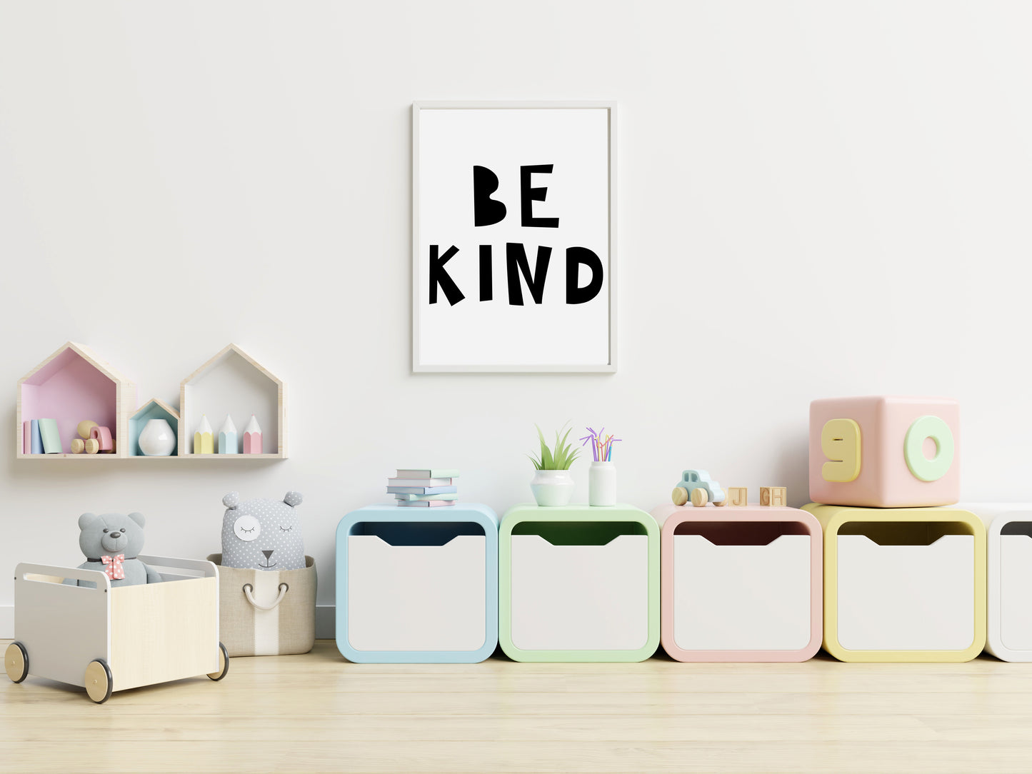 Be Kind Kids Printable Poster | Encouraging Nursery Wall Art | Little Courage Collection