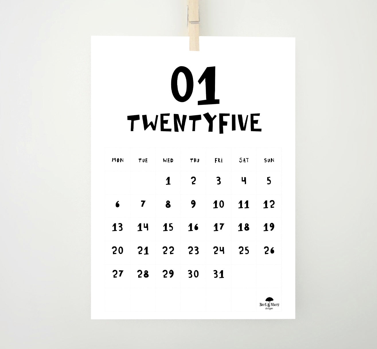 Be Playful 2025 Printable Calendar, 2025 Monthly Calendar