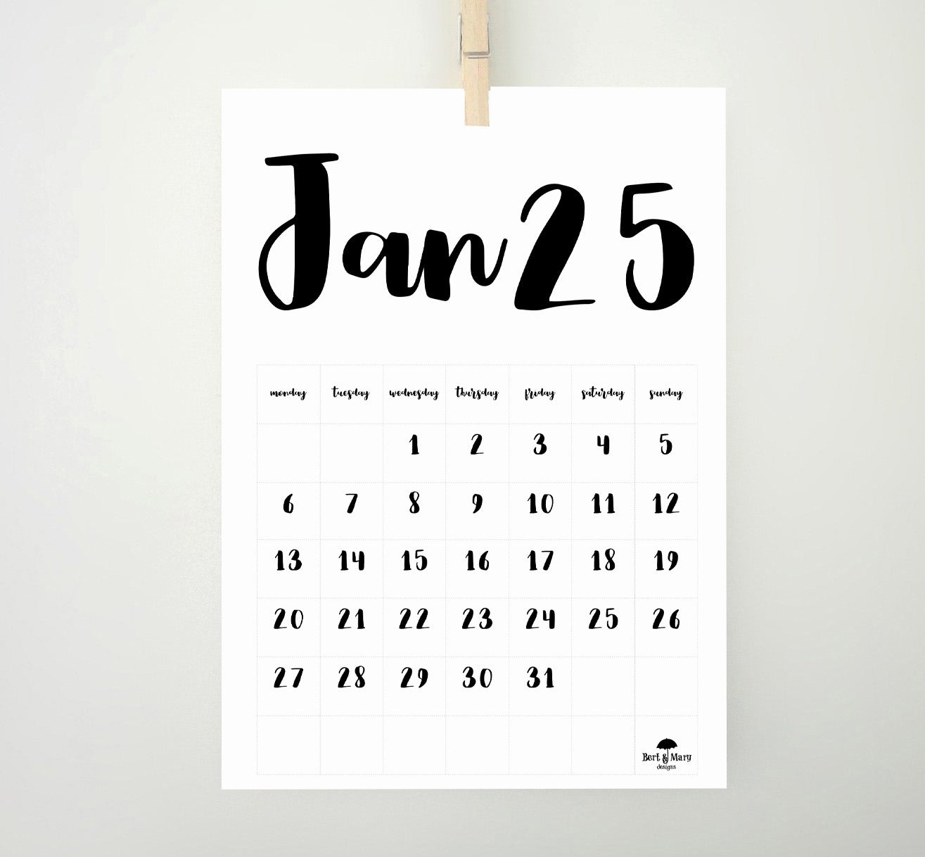 Consider 2025 Printable Calendar, 2025 Monthly Calendar