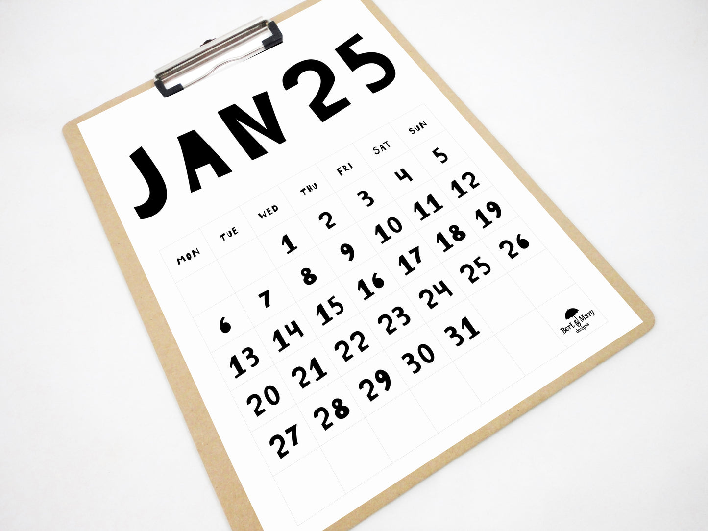 Playful Printable Calendar, 2025 Calendar