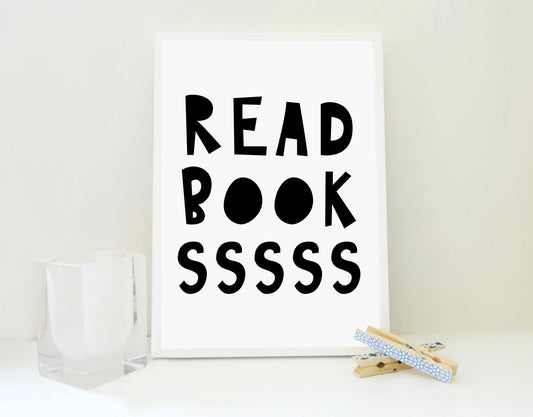 Read Books No2 Printable, Read Print, Books Print