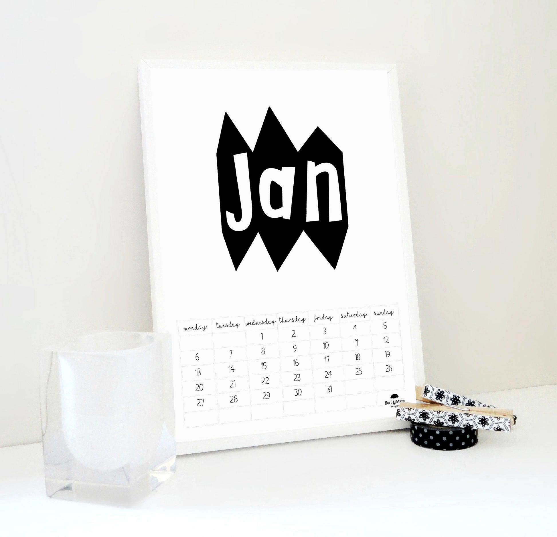 Rock 2025 Printable Calendar, 2025 Monthly Calendar – Bert and Mary Designs rock-2025-printable-calendar-2025-monthly-calendar-bert-and-mary-designs
