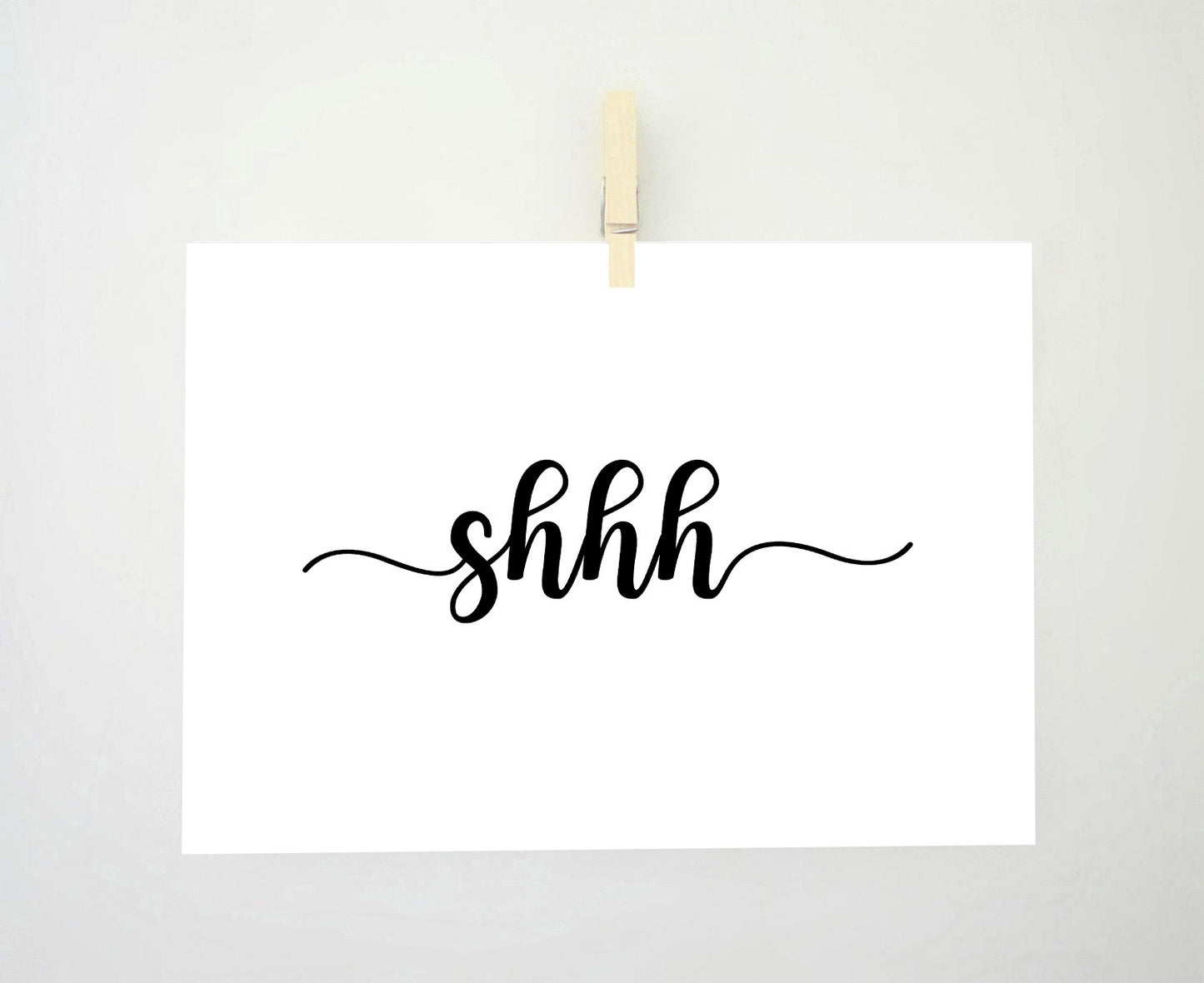 Shhh Printable, Sleep Print, Shhh Sign, Quiet Sign