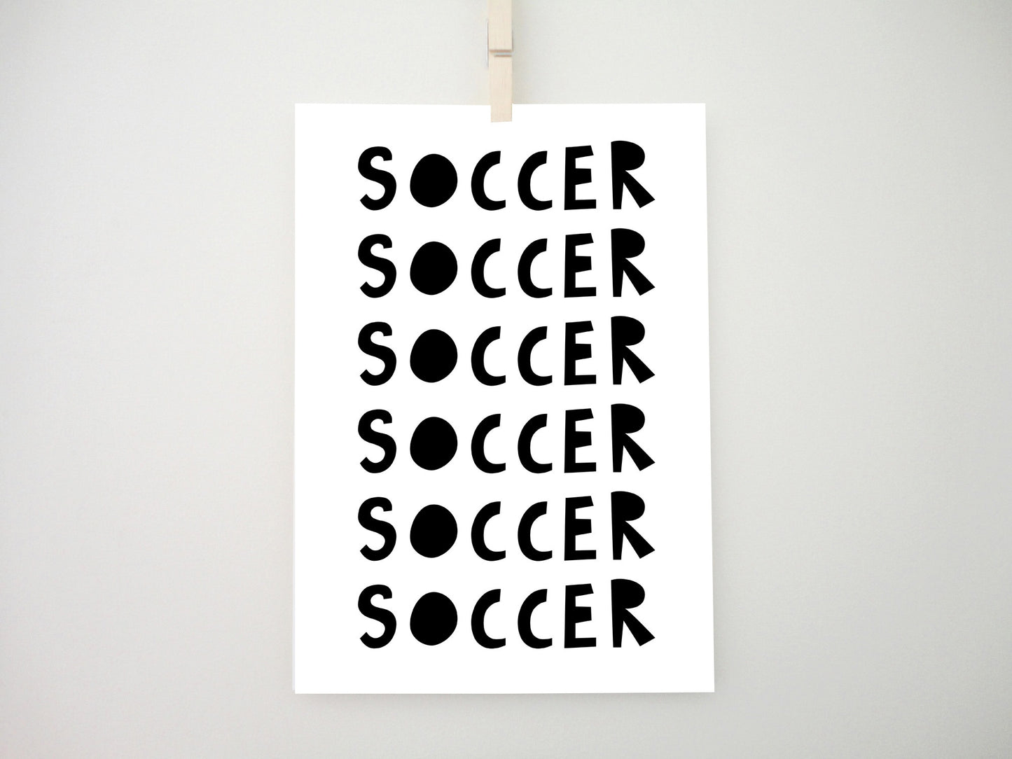 Soccer Printable Print, Soccer Poster, Soccer Wall Art