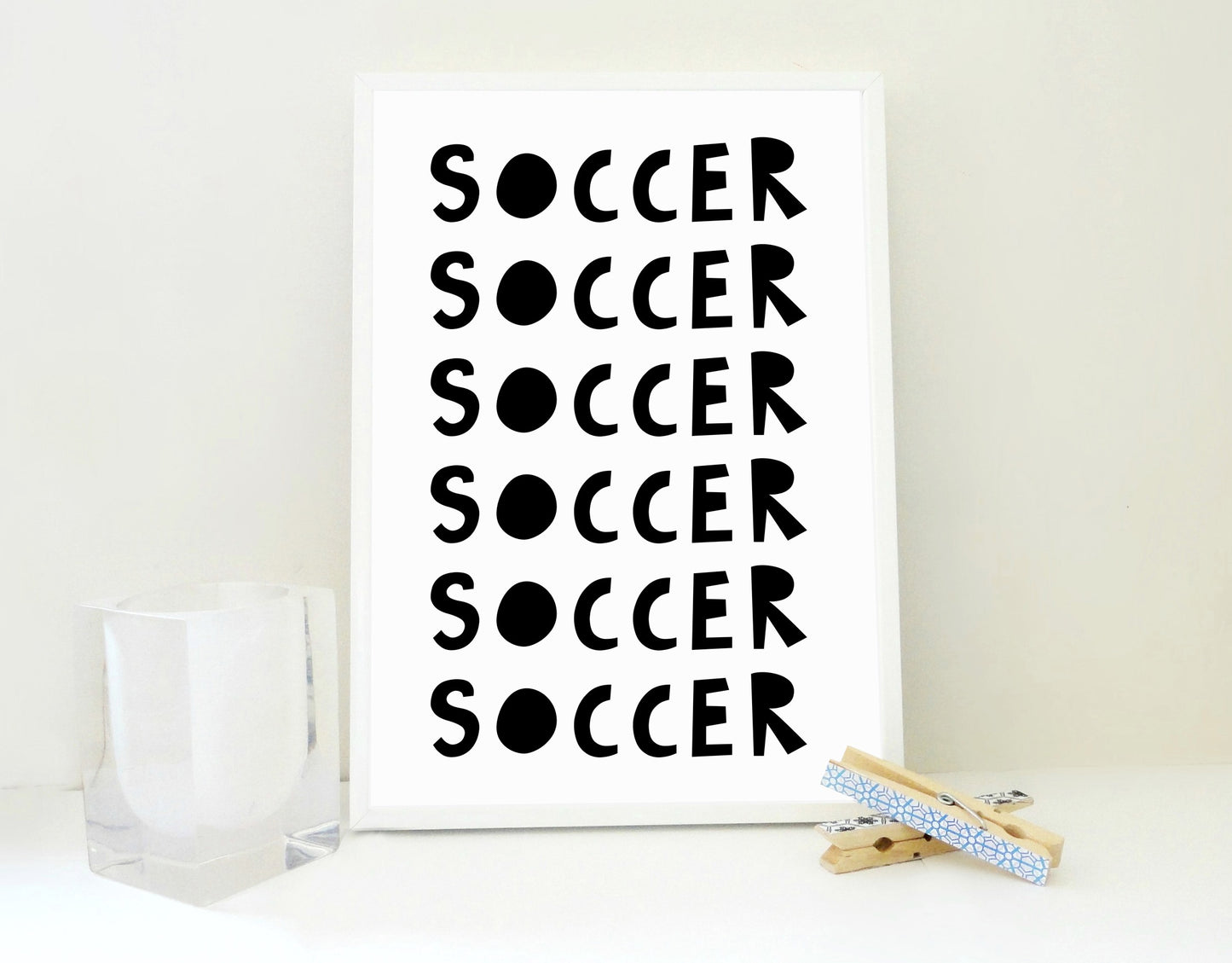 Soccer Printable Print, Soccer Poster, Soccer Wall Art