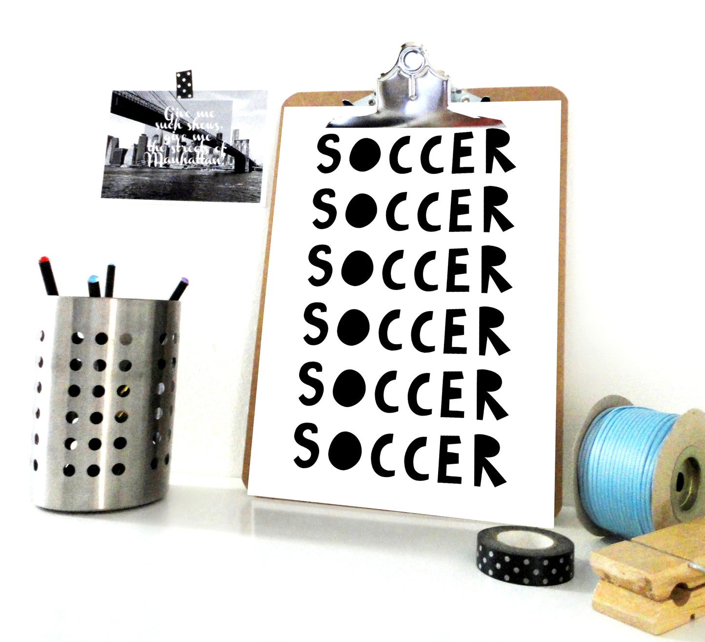 Soccer Printable Print, Soccer Poster, Soccer Wall Art