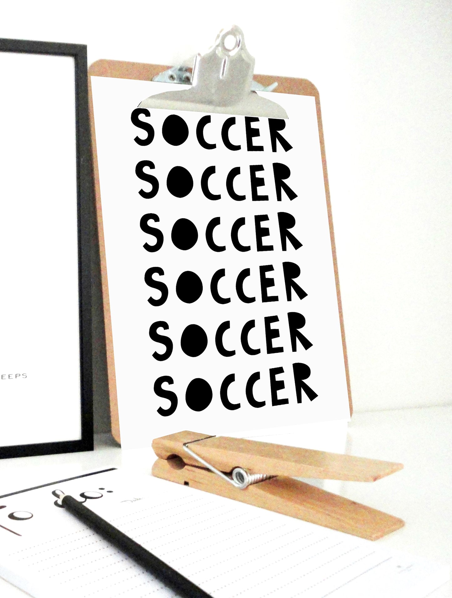 Soccer Printable Print, Soccer Poster, Soccer Wall Art