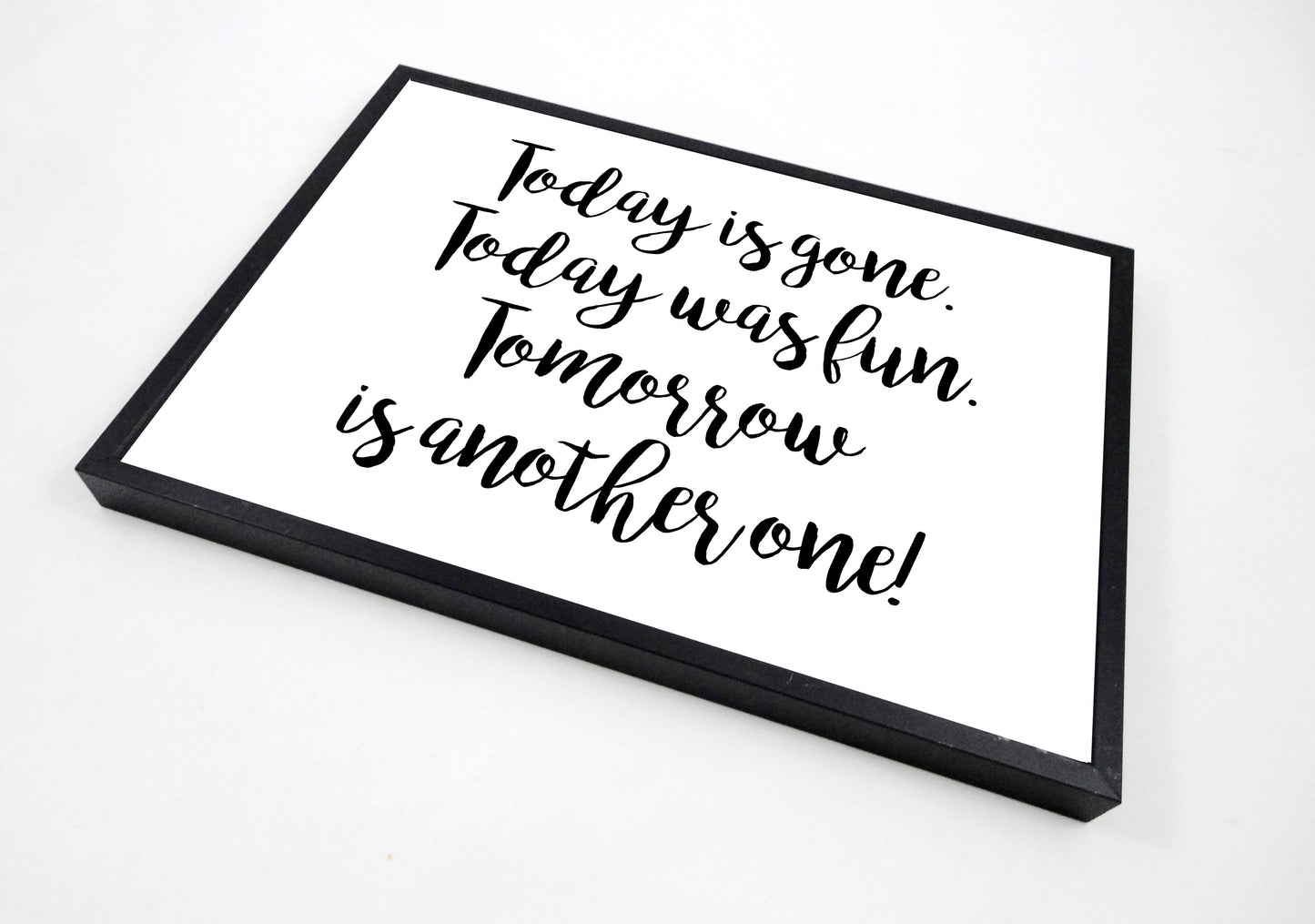 Tomorrow is Another One Quote Printable, Inspirational Printable Print