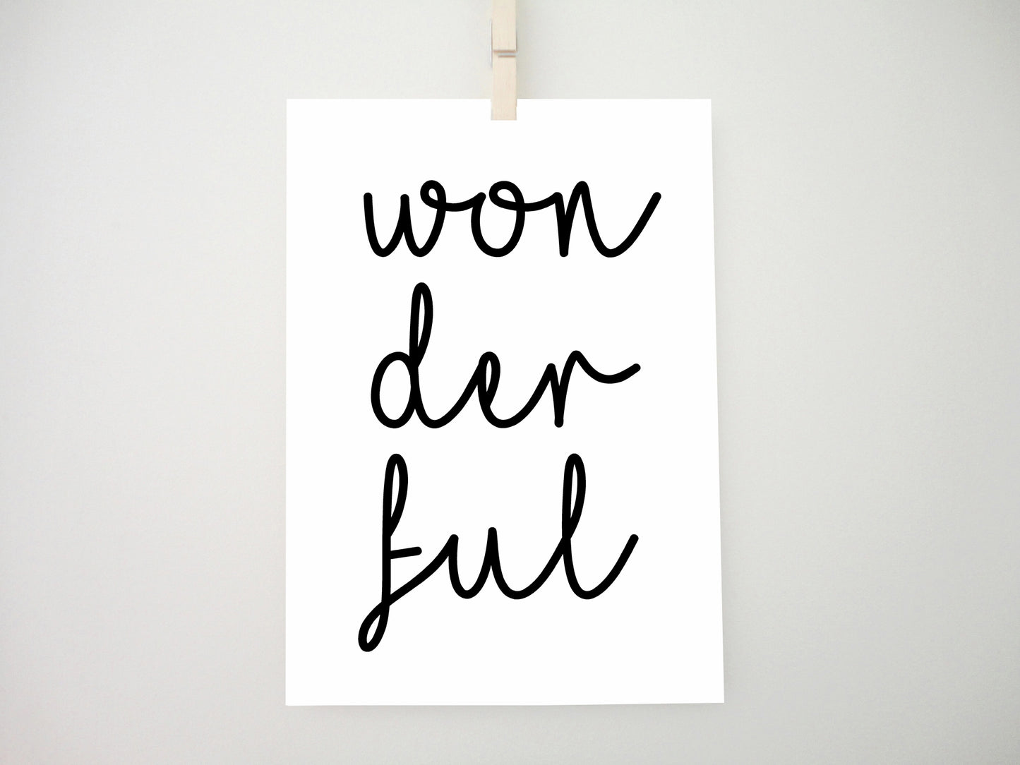 Wonderful no2 Printable, Wonderful Art Print