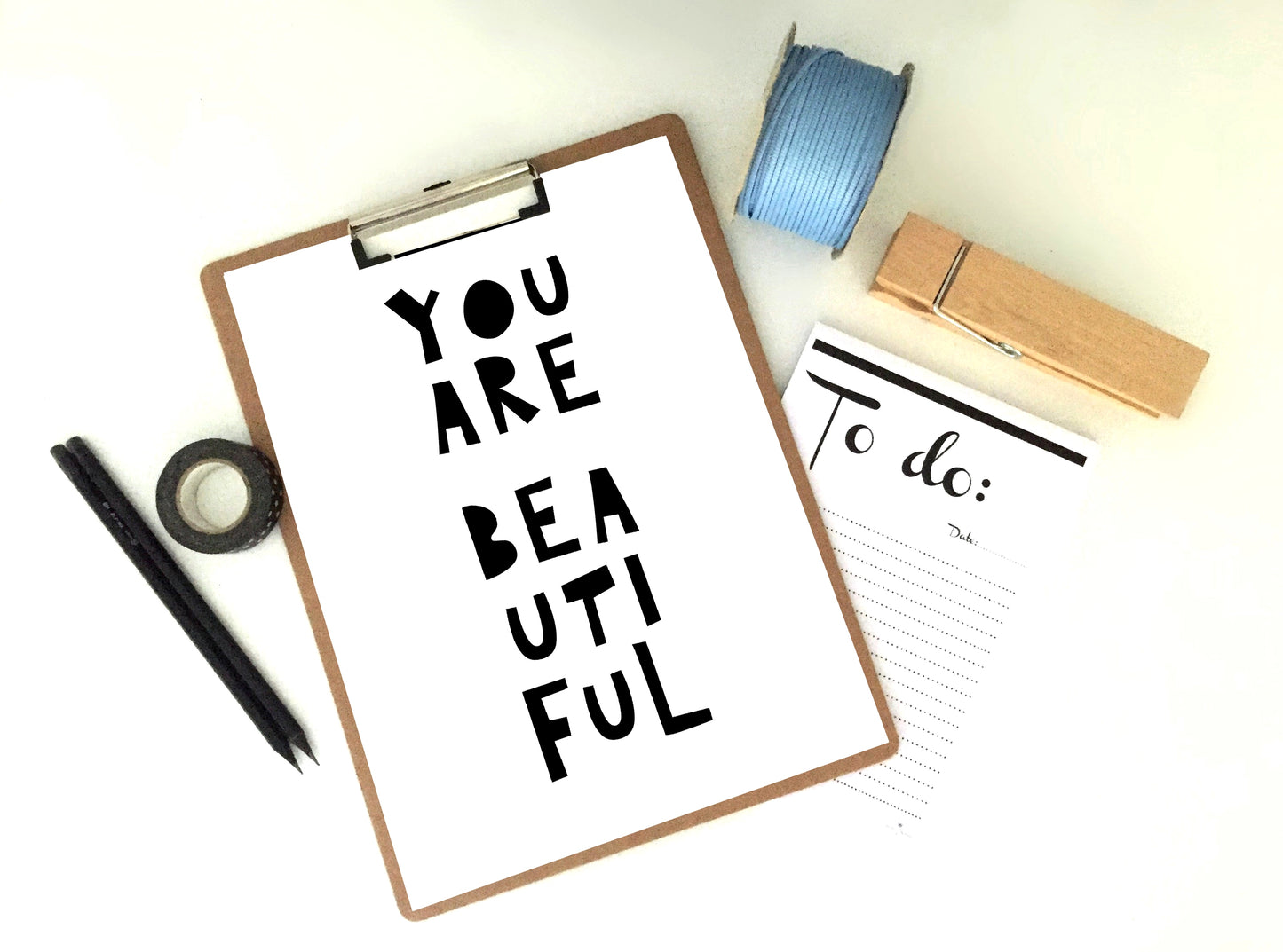 You Are Beautiful Art Print, Beautiful Printable