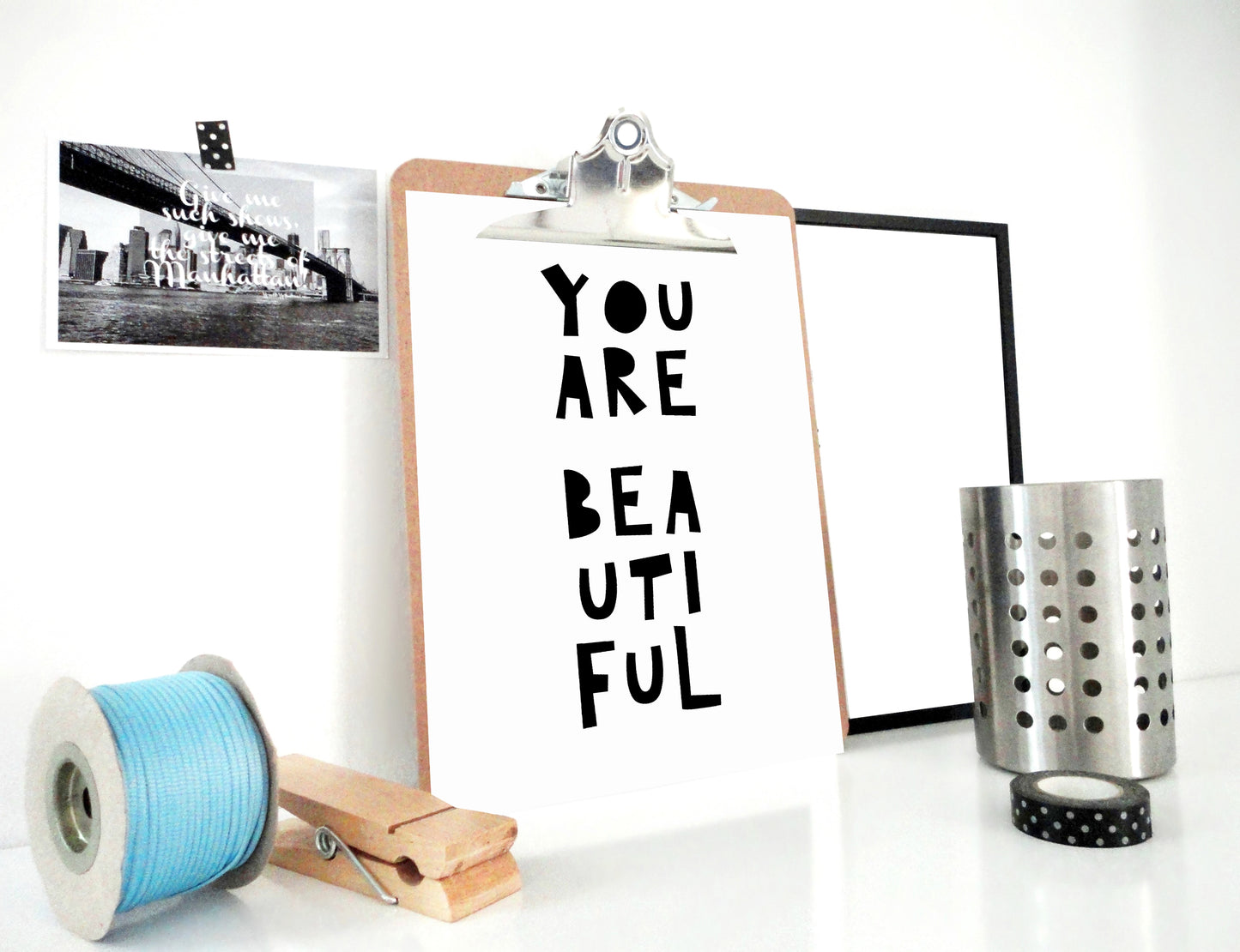 You Are Beautiful Art Print, Beautiful Printable