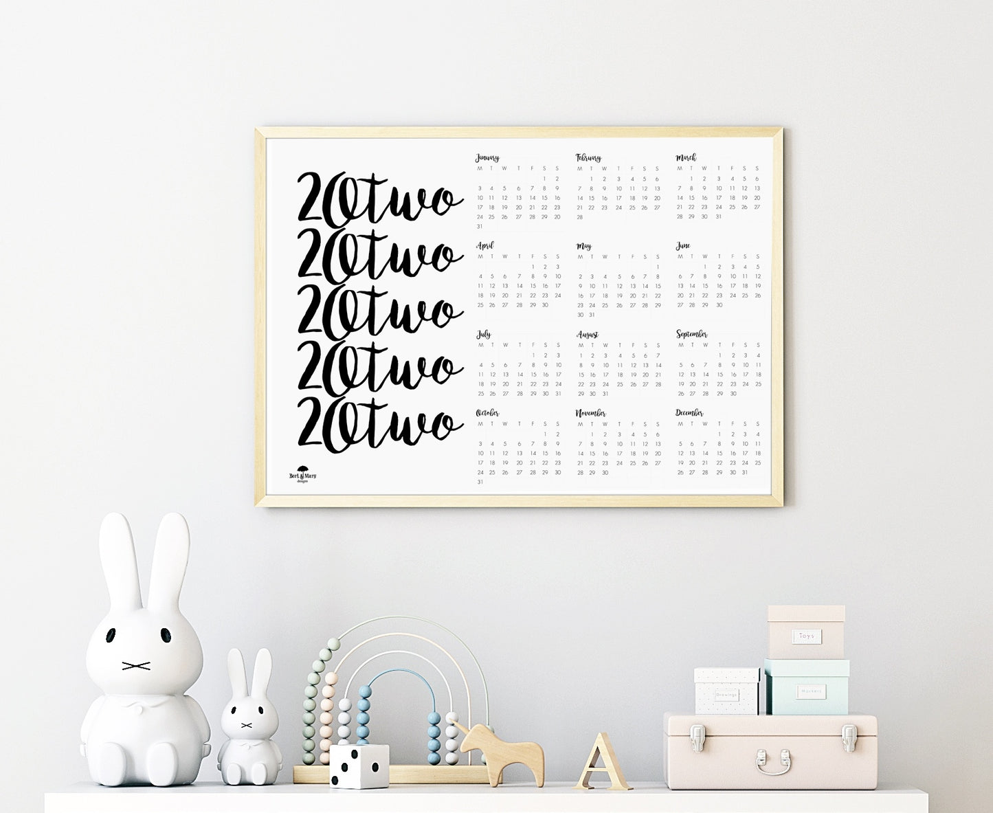 20Two Printable Calendar, 2022 Calendar, 2022 Planner