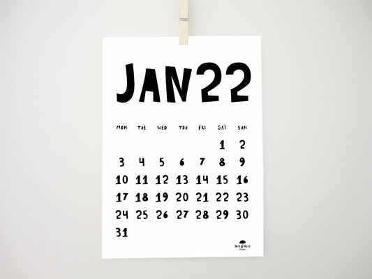 Playful Printable Calendar, 2022 Calendar