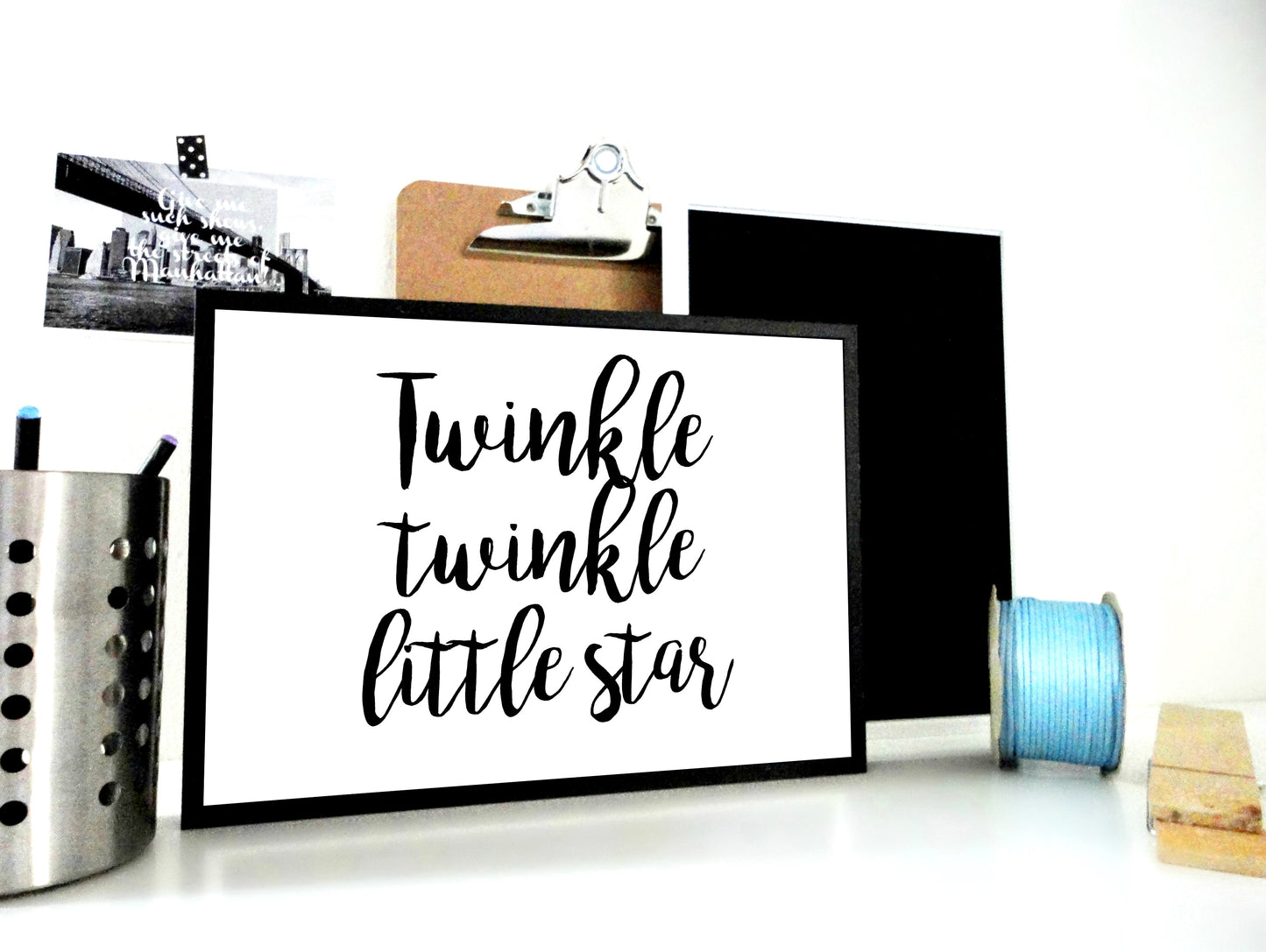 Twinkle Twinkle Printable, Twinkle Little Star Print, Sleep Sign