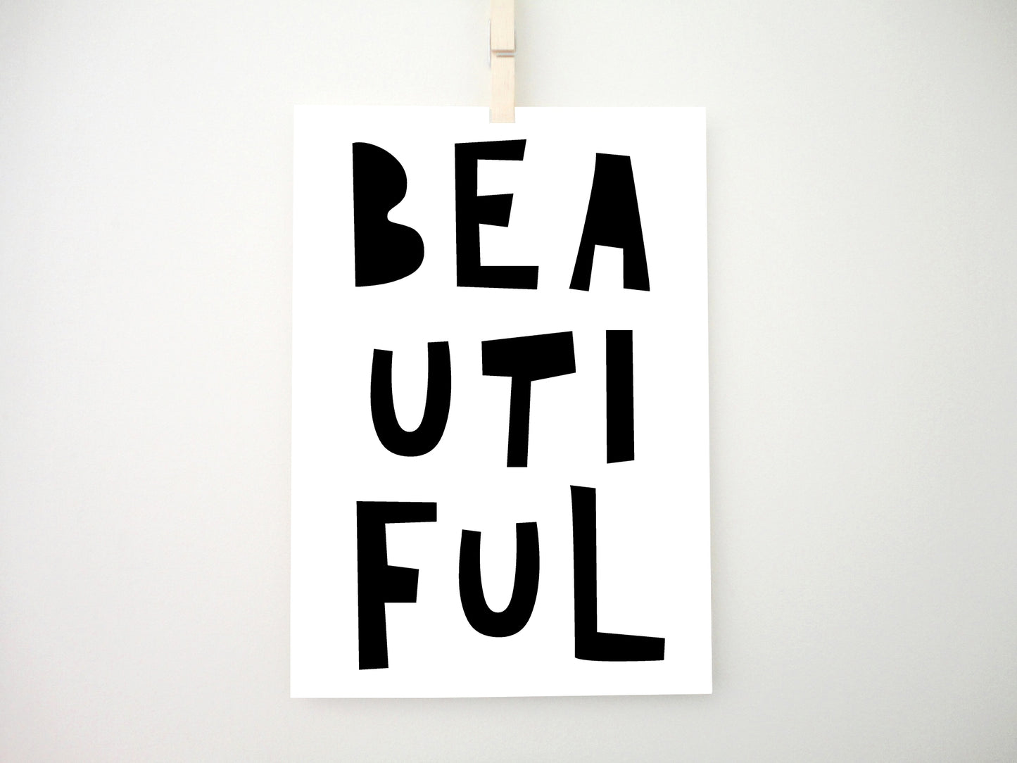 Beautiful Printable Print No2, Beautiful Poster, Girl Room Wall Art