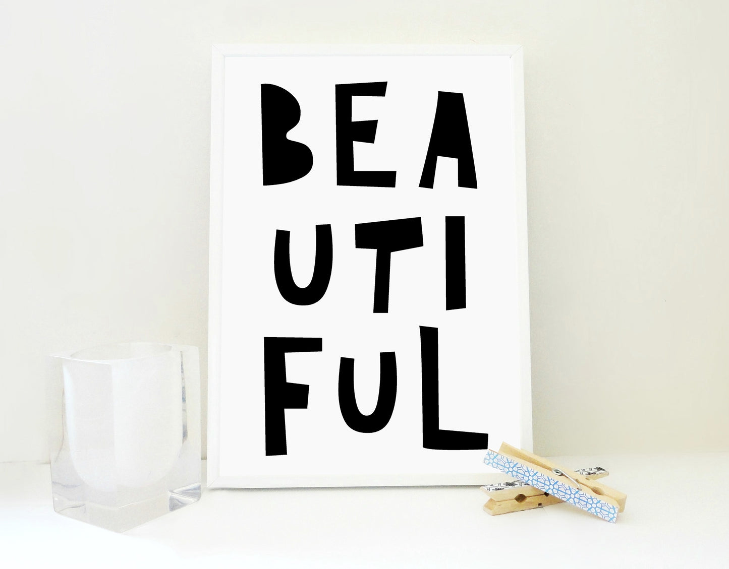 Beautiful Printable Print No2, Beautiful Poster, Girl Room Wall Art