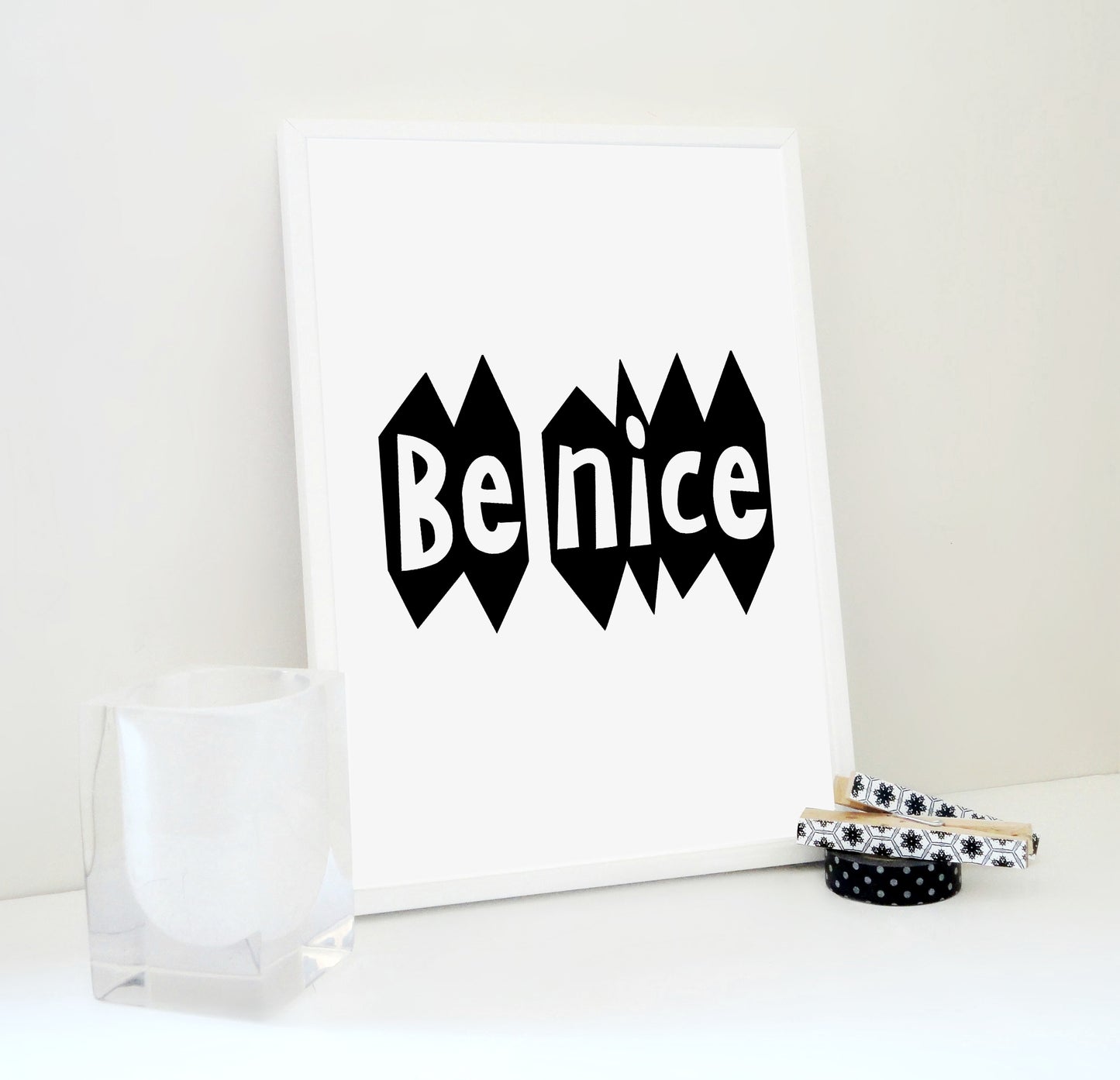 Be Nice Printable, Be Nice Print, Nursery Quote Print