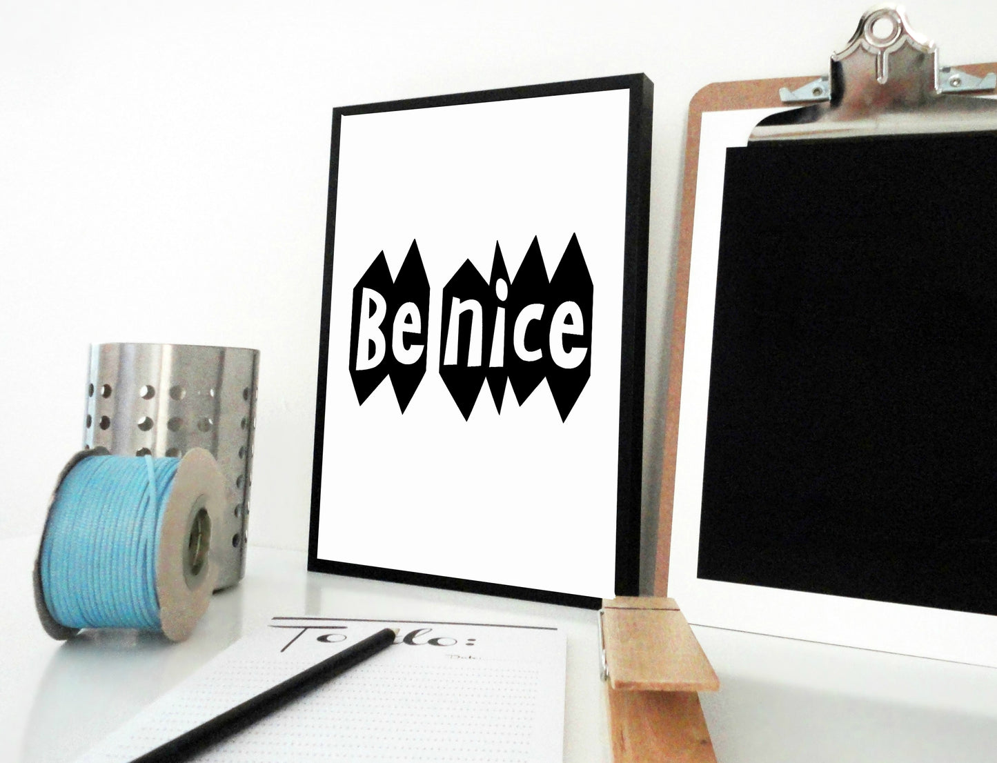 Be Nice Printable, Be Nice Print, Nursery Quote Print