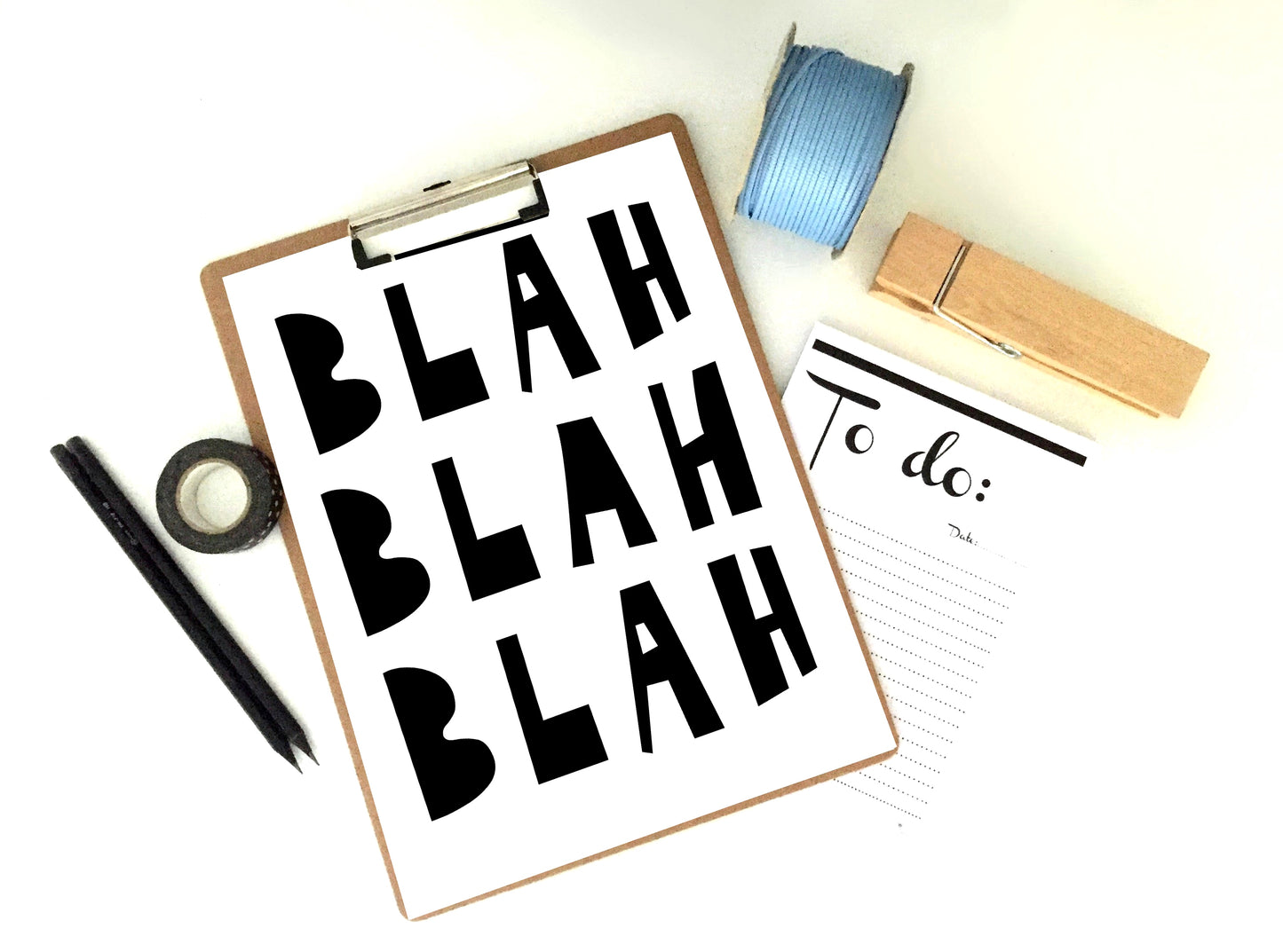 Blah Blah Blah Print, Blah Blah Blah Printable, Funny Printable