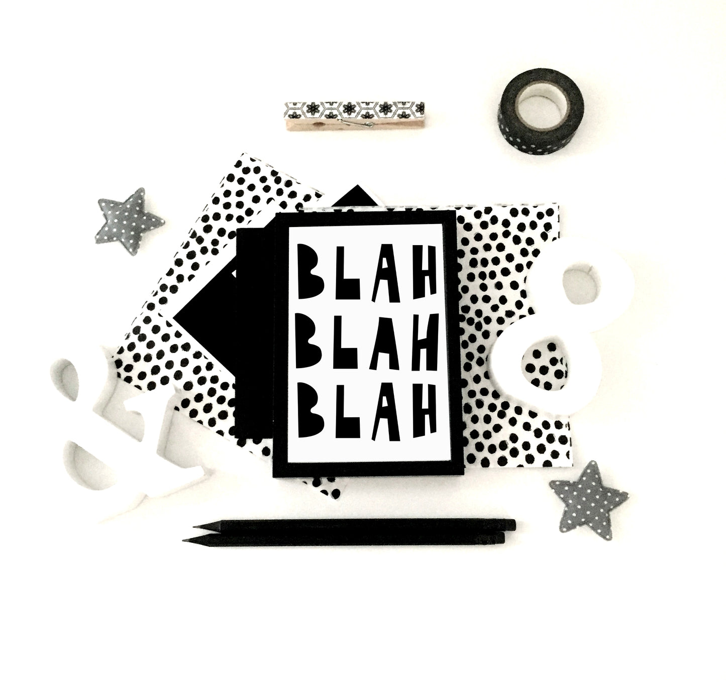 Blah Blah Blah Print, Blah Blah Blah Printable, Funny Printable