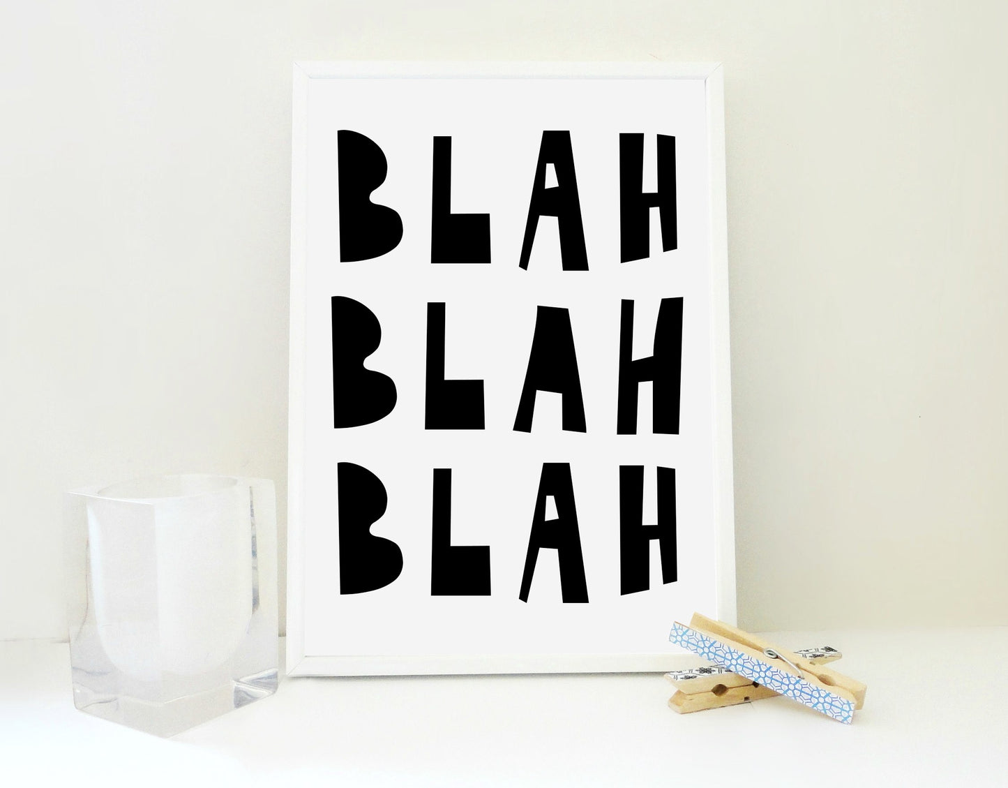 Blah Blah Blah Print, Blah Blah Blah Printable, Funny Printable