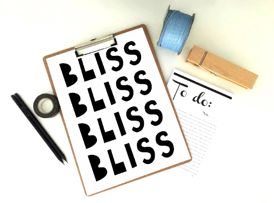 Bliss No2 Printable Print, Bliss Art Print