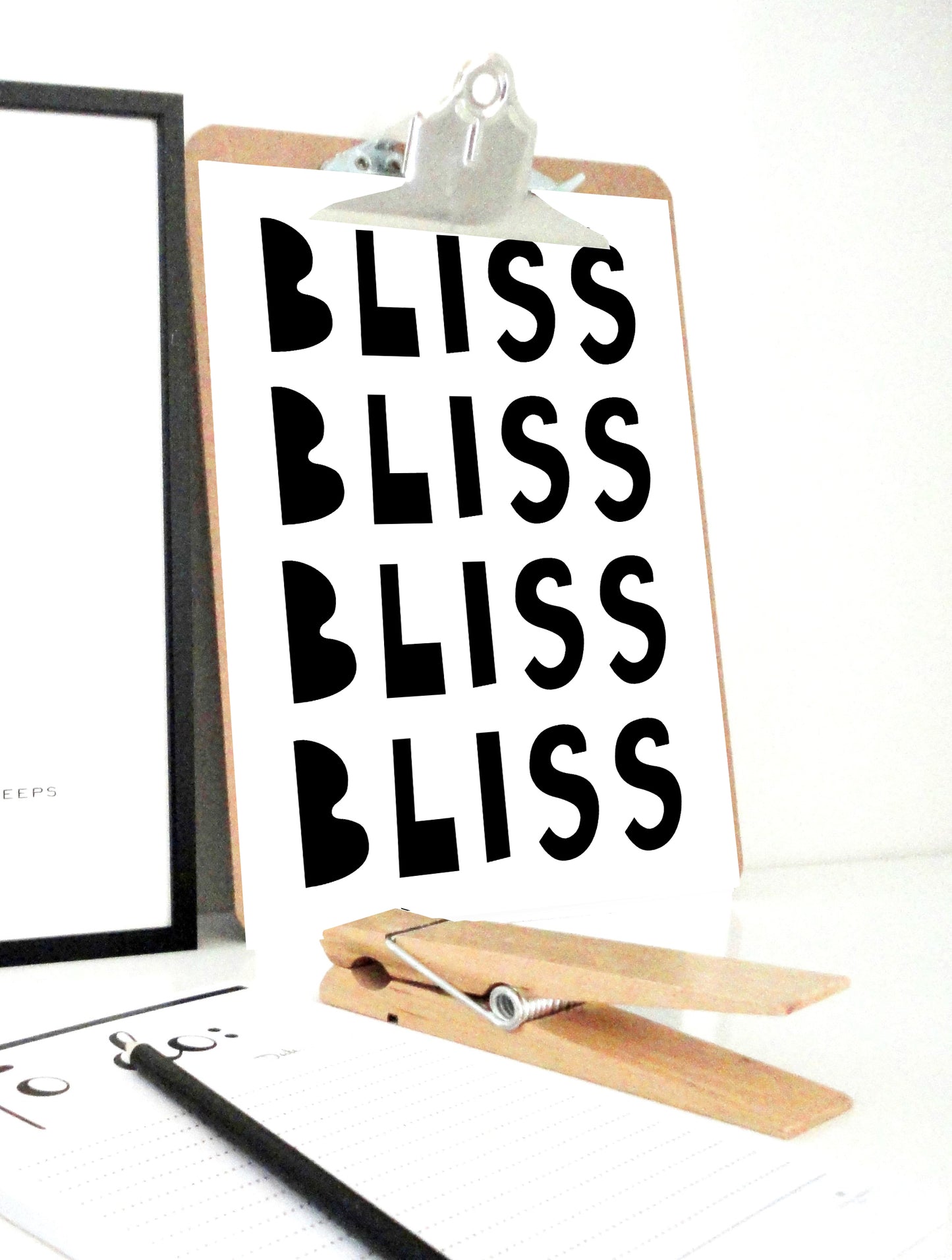 Bliss No2 Printable Print, Bliss Art Print