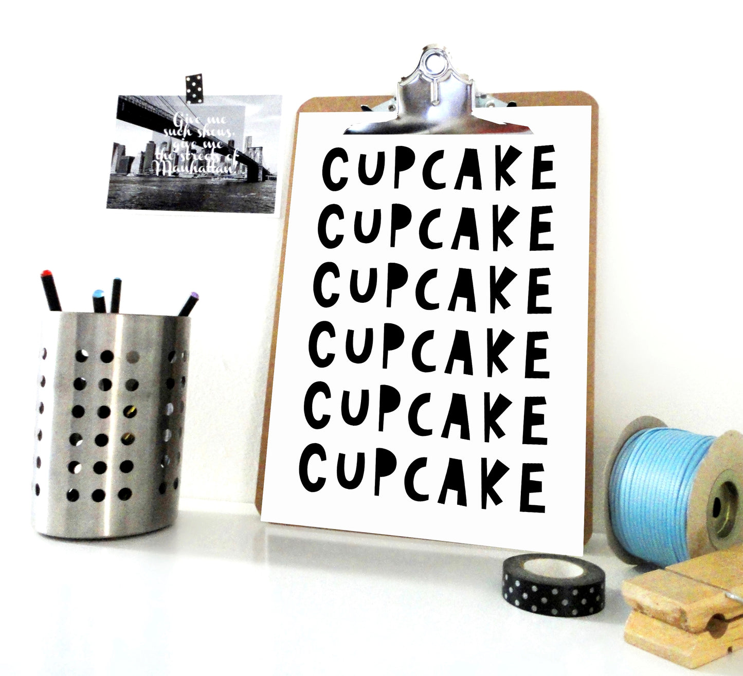 Cupcake Printable No2, Cupcake Poster, Kitchen Wall Art