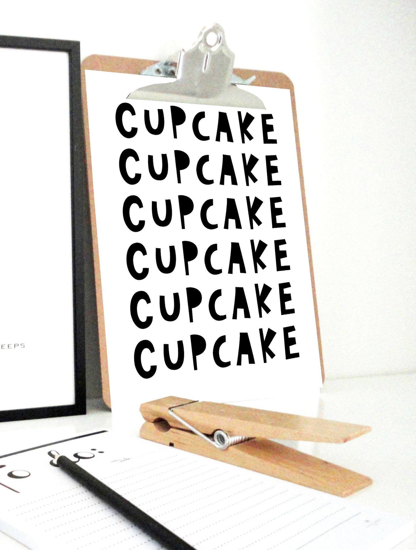 Cupcake Printable No2, Cupcake Poster, Kitchen Wall Art