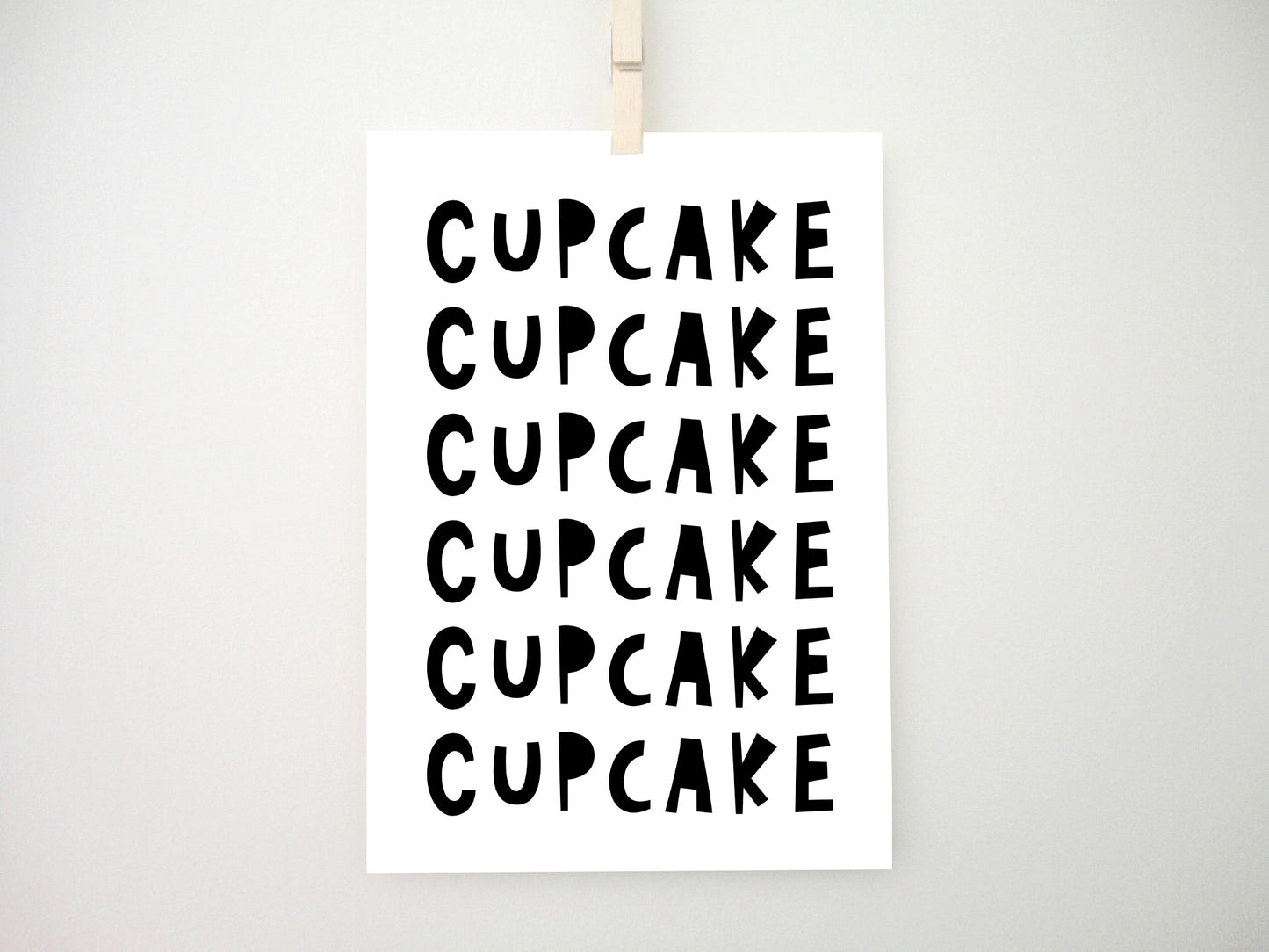 Cupcake Printable No2, Cupcake Poster, Kitchen Wall Art