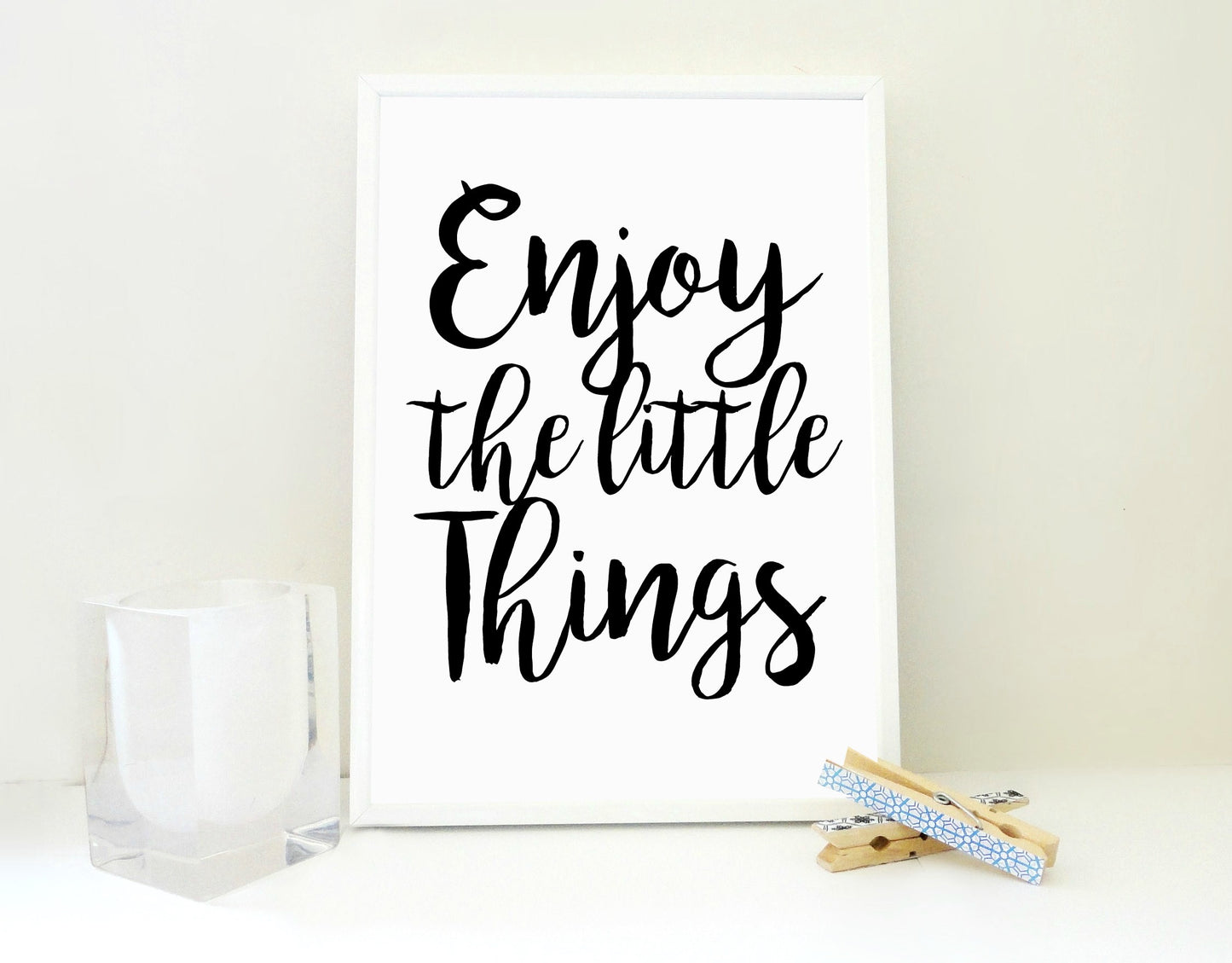 Enjoy the Little Things Printable, Motivational Print, Quote Print