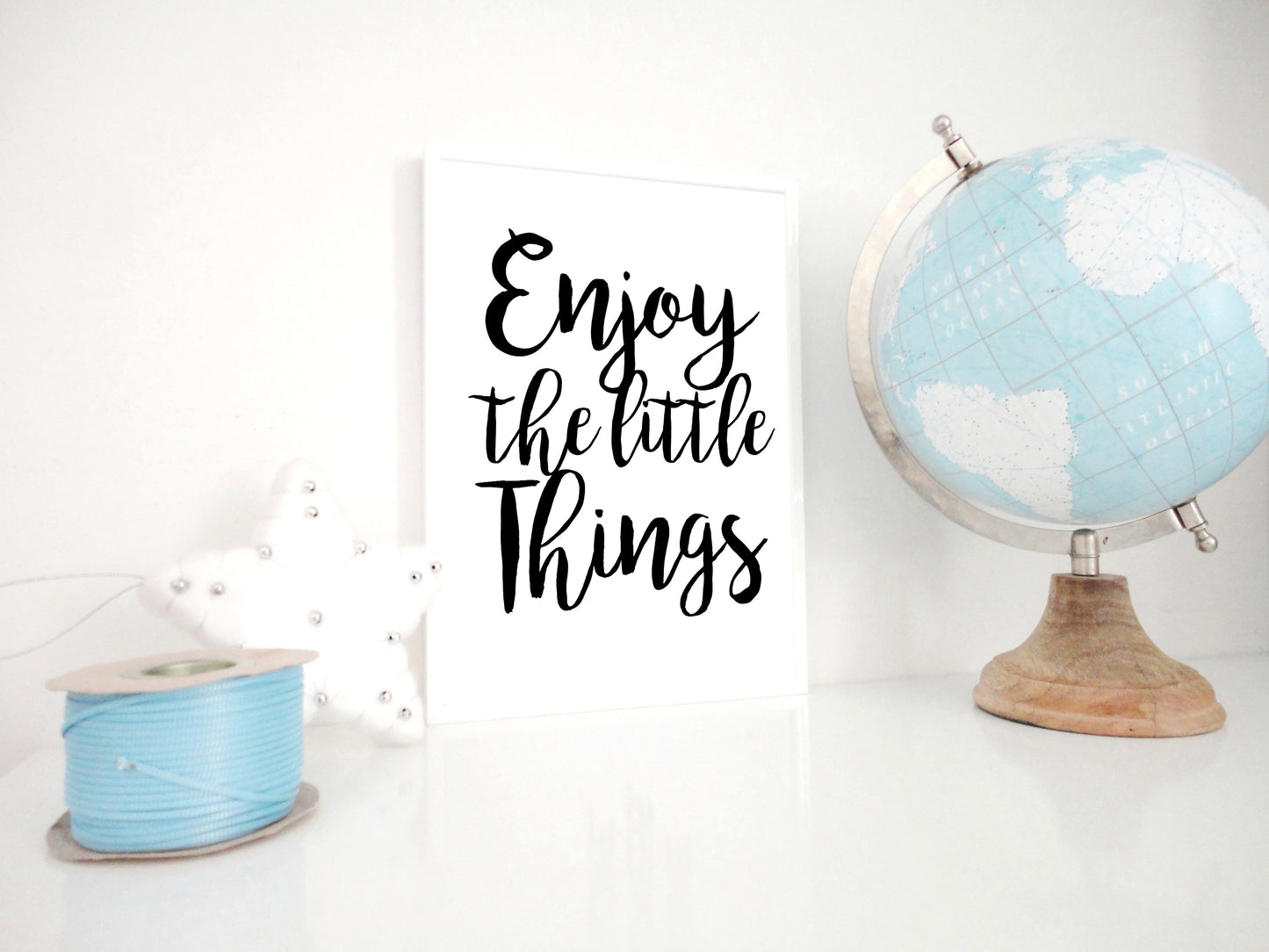 Enjoy the Little Things Printable, Motivational Print, Quote Print