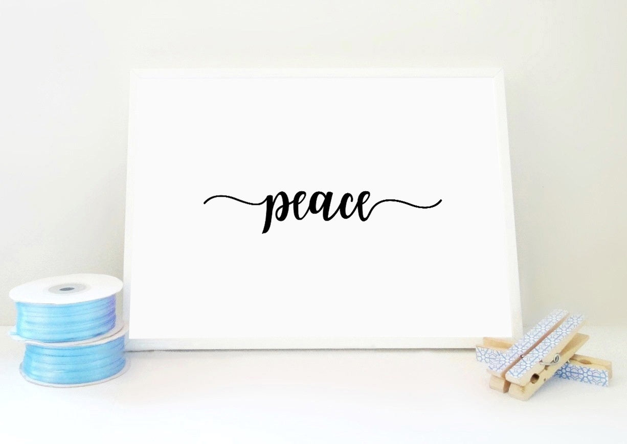 Peace Printable Print, Peace Poster, Peace Wall Art