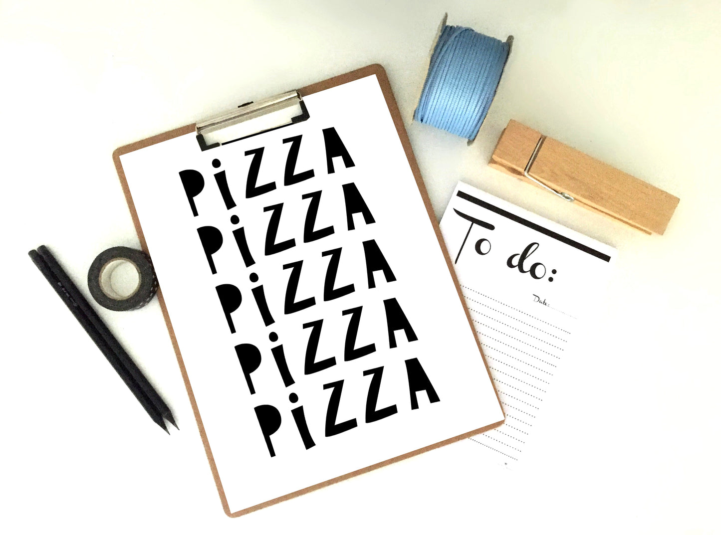 Pizza Printable Print, Pizza Poster, Kitchen Wall Art