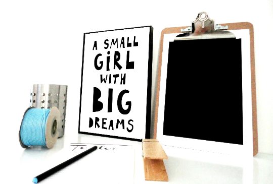 Small Girl with Big Dreams Printable, Big Dreams Print, Girl Nursery Wall Art