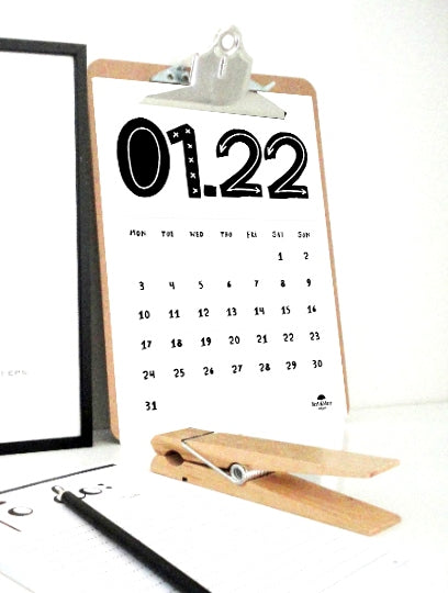 Tall Scandi 2022 Printable Calendar, 2022 Calendar