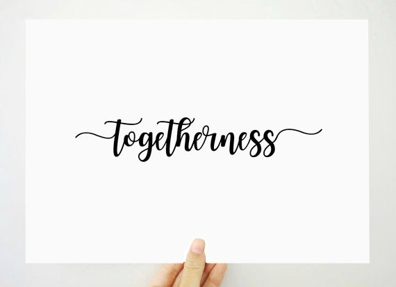 Togetherness Printable Print, Together Art Print